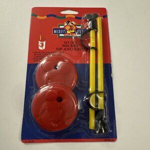 New Mickey’s Stuff Disney Mickey Mouse Sip And Save Cover And Straw OC7
